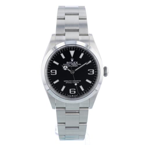Gents Rolex Explorer 124270 Steel case with Black dial
