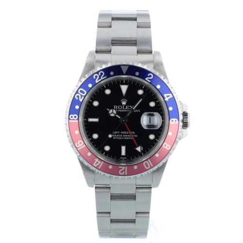 Gents Rolex GMT Master II 16700 Steel case with Black dial