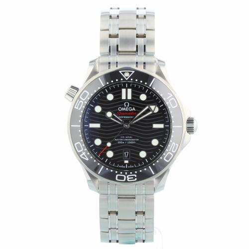 Gents Omega Seamaster 21030422001001 Steel case with Black Wave dial Gents Omega Seamaster 21030422001001 Steel case with Black Wave dial