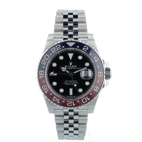 Gents Rolex GMT Master II 126710BLRO Stainless Steel case with Black dial