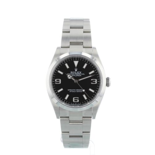 Gents Rolex Explorer 36 124270 Stainless Steel case with Black dial