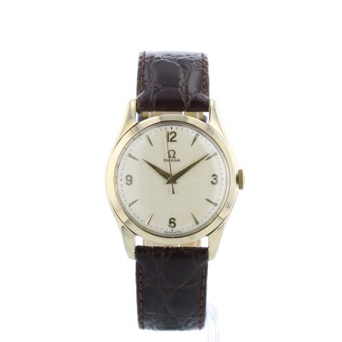 Gents Omega Dress 9 CT case with Silver dial Gents Omega Dress 9 CT case with Silver dial