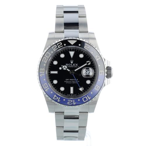 Gents Rolex GMT Master II 126710BLNR Stainless Steel case with Black dial