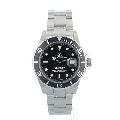 Gents Rolex Submariner Date 16610 Steel case with Black dial