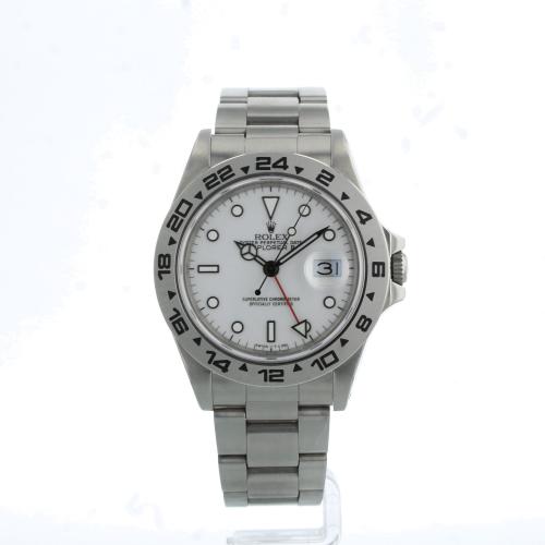 Gents Rolex Explorer II 16550 Steel case with White dial