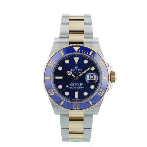 Gents Rolex Submariner Date 126613LB 18ct Yellow Gold   Stainless Steel case with Blue dial