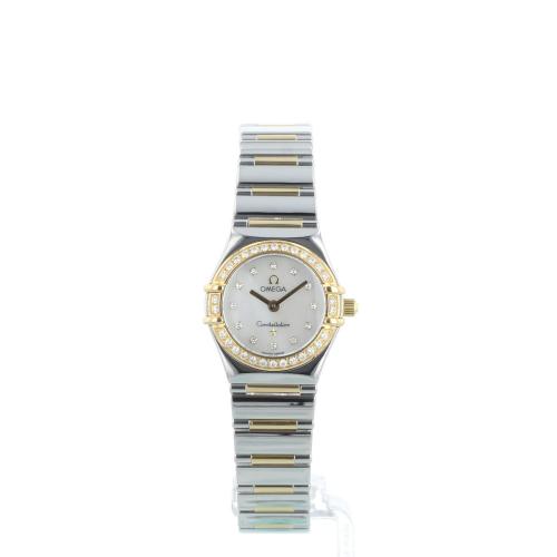 Ladies Omega Constellation 13657500 18ct Yellow Gold   Stainless Steel case with Mother of Pearl dial