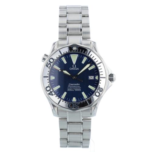 Gents Omega Seamaster 2255.80 Stainless Steel case with Blue Wave dial