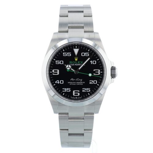 Gents Rolex Air King 126900 Stainless Steel case with Black dial