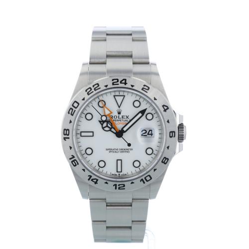 Gents Rolex Explorer II 226570 Steel case with White dial