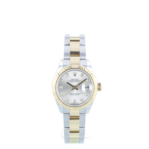 Ladies Rolex DateJust 28 279173 18ct Yellow Gold   Stainless Steel case with Silver dial