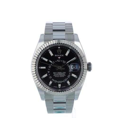 Gents Rolex Sky Dweller 326934 Stainless Steel case with Black dial