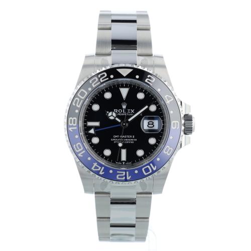Gents Rolex GMT Master II 126710BLNR Stainless Steel case with Black dial