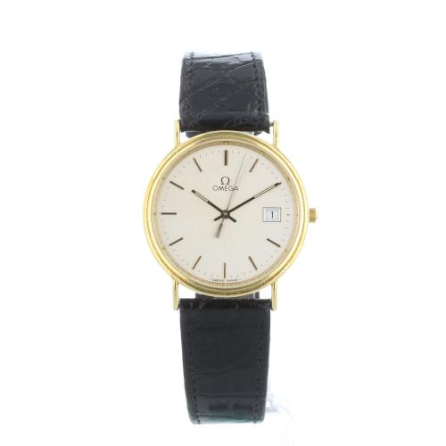 Gents Omega  53763312 18 CT case with Silver dial