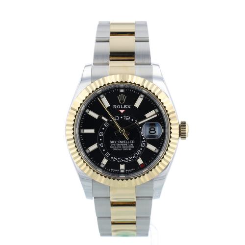 Gents Rolex Sky Dweller 336933 18ct Yellow Gold   Stainless Steel case with Black dial