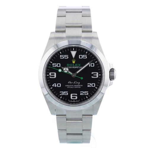 Gents Rolex Air King 126900 Steel case with Black dial