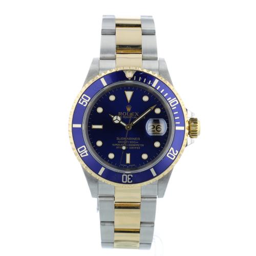 Gents Rolex Submariner Date 16613 18ct Yellow Gold Stainless Steel case with Blue dial Gents Rolex Submariner Date 16613 18ct Yellow Gold Stainless Steel case with Blue dial