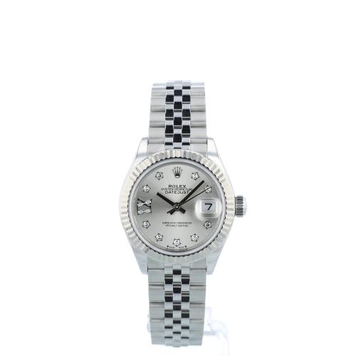 Ladies Rolex DateJust 28 279174 Steel case with Silver and Diamond dial Ladies Rolex DateJust 28 279174 Steel case with Silver and Diamond dial