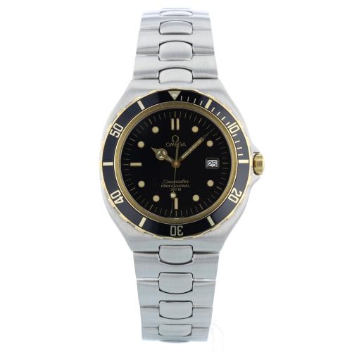 Gents Omega Seamaster  Stainless Steel case with Black dial