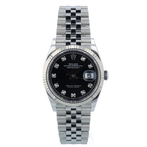 Gents Rolex Datejust 36 126234 Steel case with Black Diamond dial Gents Rolex Datejust 36 126234 Steel case with Black Diamond dial