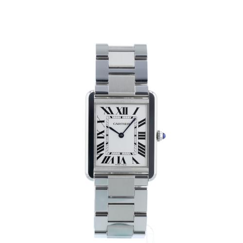Ladies Cartier Tank Solo 3169 Steel case with Silver dial