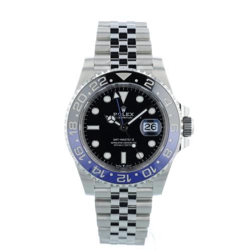Gents Rolex GMT Master II 126710BLNR Stainless Steel case with Black dial