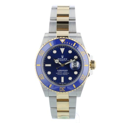 Gents Rolex Submariner Date 126613LB 18ct Yellow Gold   Stainless Steel case with Blue dial