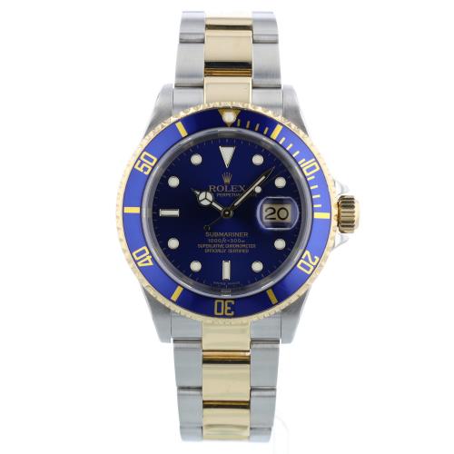 Gents Rolex Submariner Date 16613 18ct Yellow Gold Stainless Steel case with Blue dial Gents Rolex Submariner Date 16613 18ct Yellow Gold Stainless Steel case with Blue dial