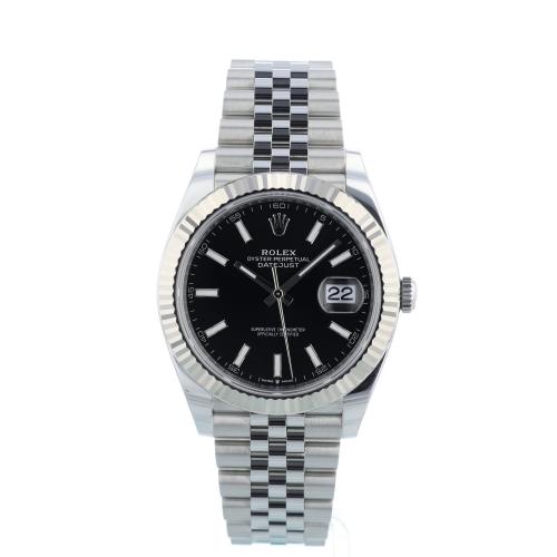Gents Rolex Datejust 41 126334 Stainless Steel case with Black dial