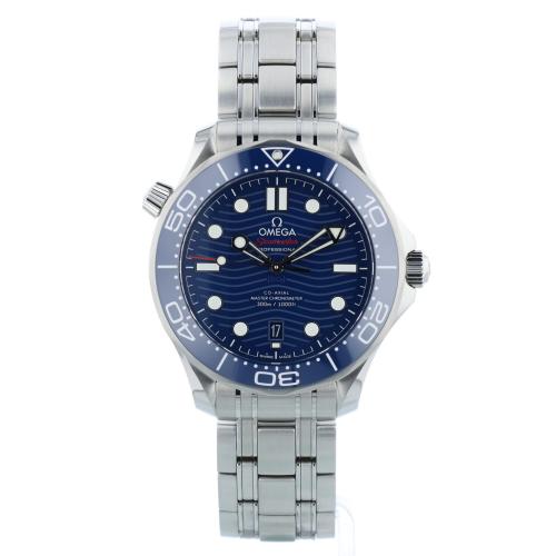 Gents Omega Seamaster 21030422003001 Steel case with Blue Wave dial Gents Omega Seamaster 21030422003001 Steel case with Blue Wave dial