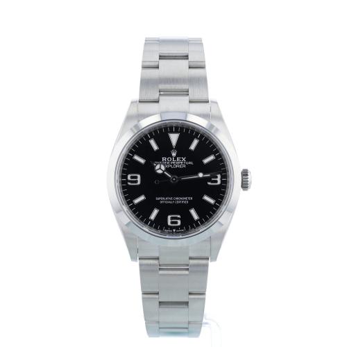 Gents Rolex Explorer 124270 Stainless Steel case with Black dial