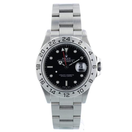 Gents Rolex Explorer II 16570 Steel case with Black dial