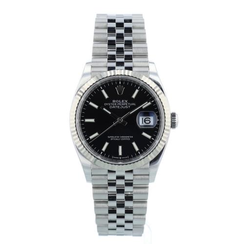 Gents Rolex DateJust 36 126234 Stainless Steel case with Black dial