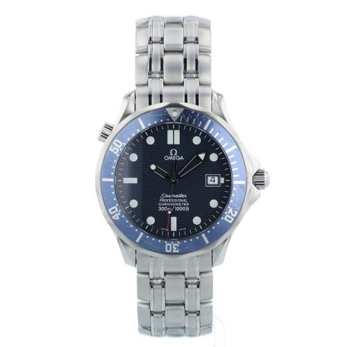 Gents Omega Seamaster 25318000 Steel case with Black Wave dial