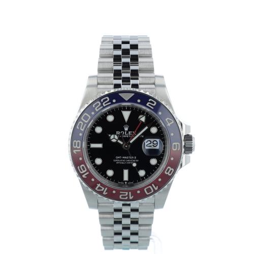 Gents Rolex GMT Master II 126710BLRO Steel case with Black dial