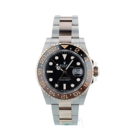 Gents Rolex GMT Master II 126711CHNR 18ct Rose Gold Stainless Steel case with Black dial Gents Rolex GMT Master II 126711CHNR 18ct Rose Gold Stainless Steel case with Black dial