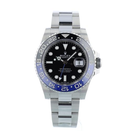 Gents Rolex GMT Master II 126710BLNR Stainless Steel case with Black dial