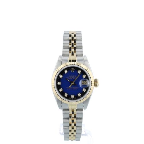 Ladies Rolex 69173 18ct Yellow Gold Stainless Steel case with Blue Vignette Diamond dial Ladies Rolex 69173 18ct Yellow Gold Stainless Steel case with Blue Vignette Diamond dial