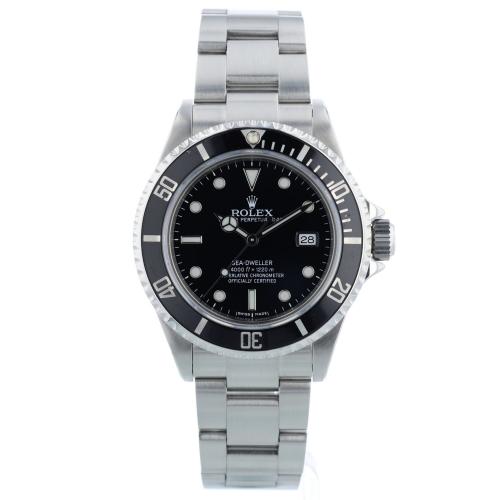 Gents Rolex Sea Dweller 16600 Steel case with Black dial