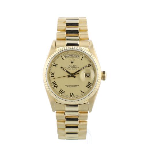 Gents Rolex Day Date 18038 18 CT case with Gilt dial