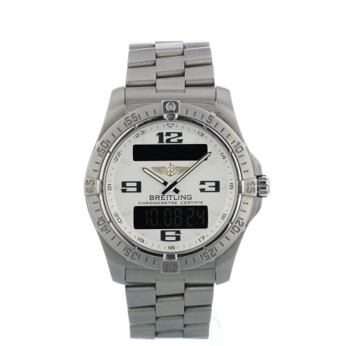 Gents Breitling Aerospace Avantage E7936210 Steel case with Silver dial Gents Breitling Aerospace Avantage E7936210 Steel case with Silver dial