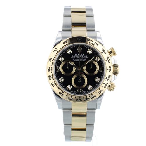 Gents Rolex Daytona 116503 18ct Yellow Gold Stainless Steel case with Black Diamond dial Gents Rolex Daytona 116503 18ct Yellow Gold Stainless Steel case with Black Diamond dial