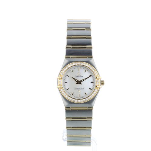 Ladies Omega Constellation 12777000 18ct Yellow Gold   Stainless Steel case with MOP dial