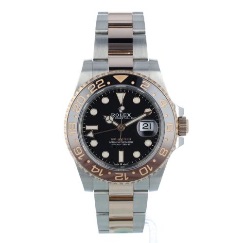 Gents Rolex GMT Master II 126711CHNR 18ct Rose Gold   Stainless Steel case with Black dial