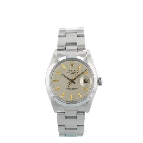 Gents Rolex Date 1500 Steel case with Silver dial