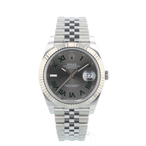 Gents Rolex Datejust 41 126334 Stainless Steel case with Wimbledon dial Gents Rolex Datejust 41 126334 Stainless Steel case with Wimbledon dial