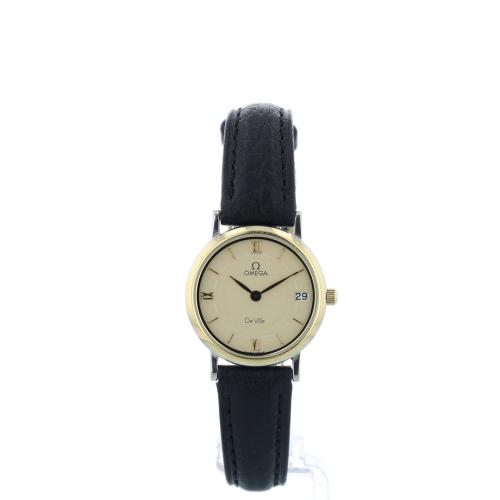 Ladies Omega DeVille 5962379 G/P   S/S case with Cream dial
