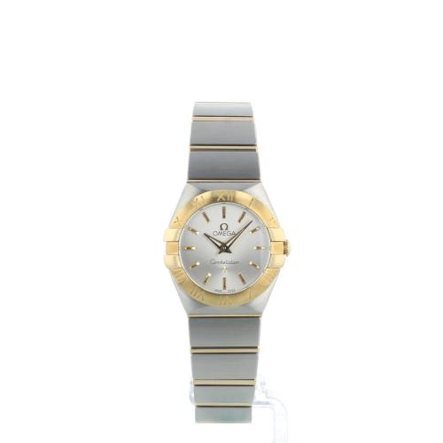 Ladies Omega Constellation 12320246002002 18ct Yellow Gold   Stainless Steel case with Silver dial