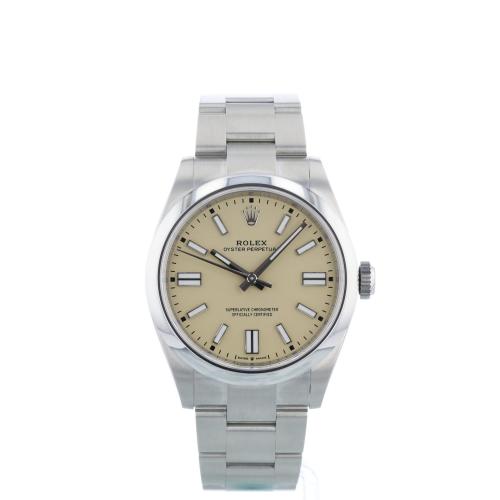 Gents Rolex Oyster Perpetual 41 134300 Stainless Steel case with Beige dial
