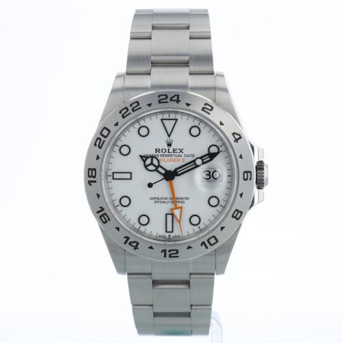 Gents Rolex Explorer II 226570 Stainless Steel case with White dial